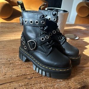 Dr. Martens Black belted Boots